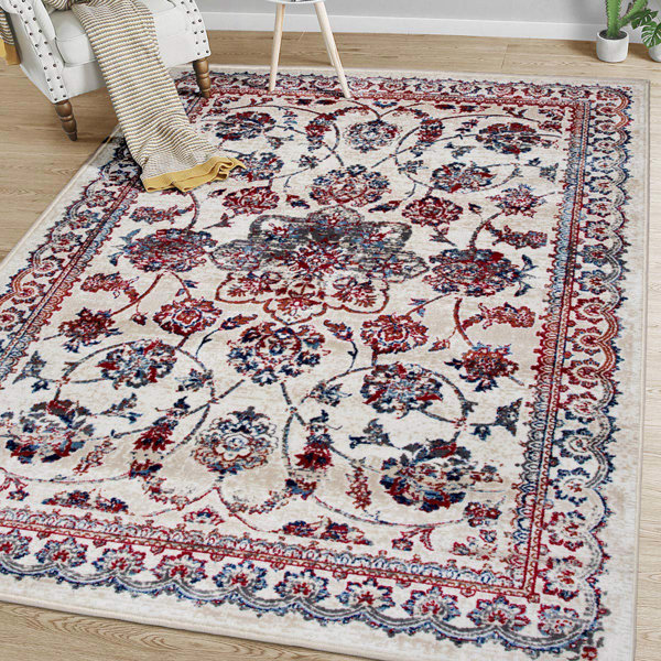 Charlton Home® Shreveport Performance Ivory Rug Wayfair